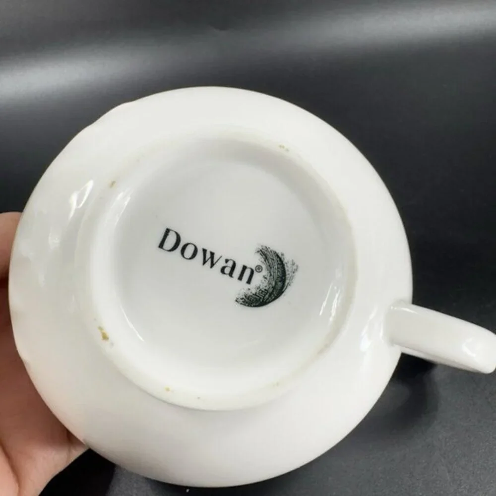 Dowan Shark Shaped White Ceramic Dish Bowl‎ Mug Set of 2 Whimsical Mugs Cups